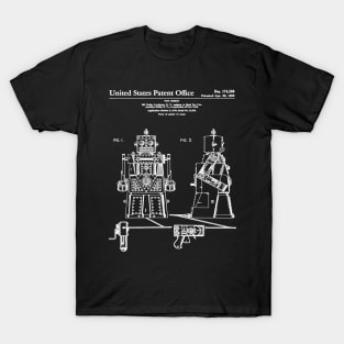 Robert the Robot Toy Patent White T-Shirt